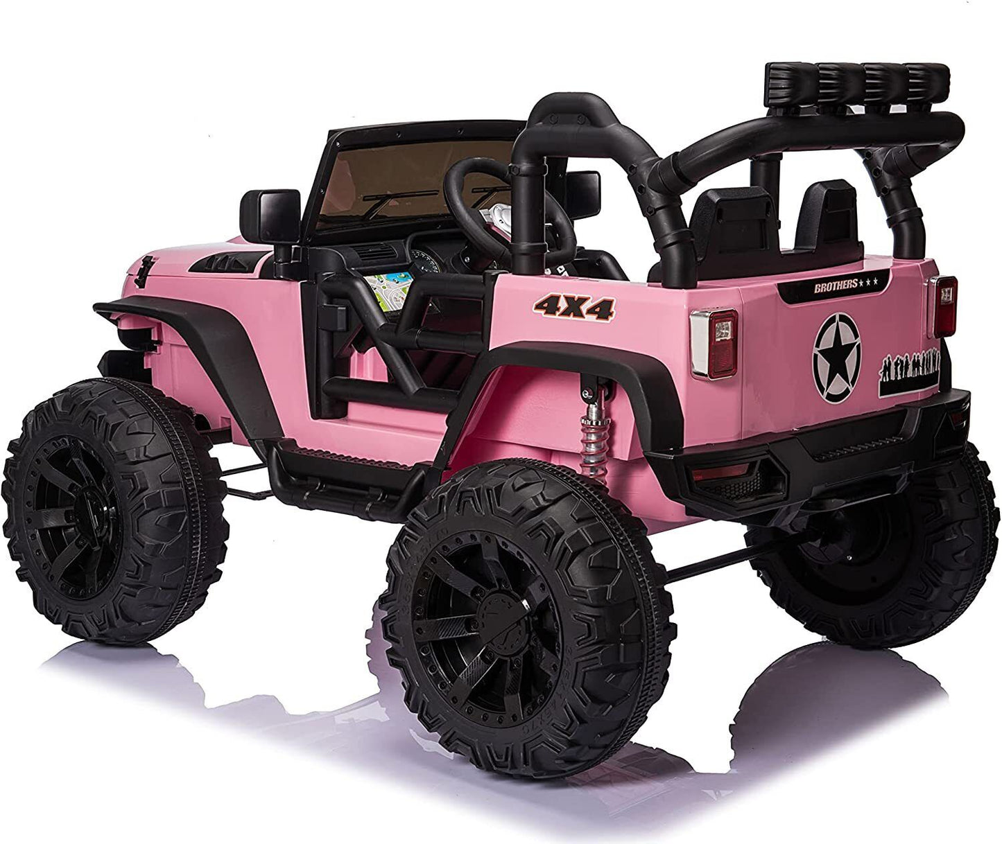 2 Seater Electric Kids Ride On Truck Car with Parent Remote Control and LED Lights - 24V 2x200W