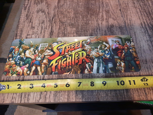 Street Fighter Collage Classic Arcade Video Game Marquee Banner 3x12 Metal Sign