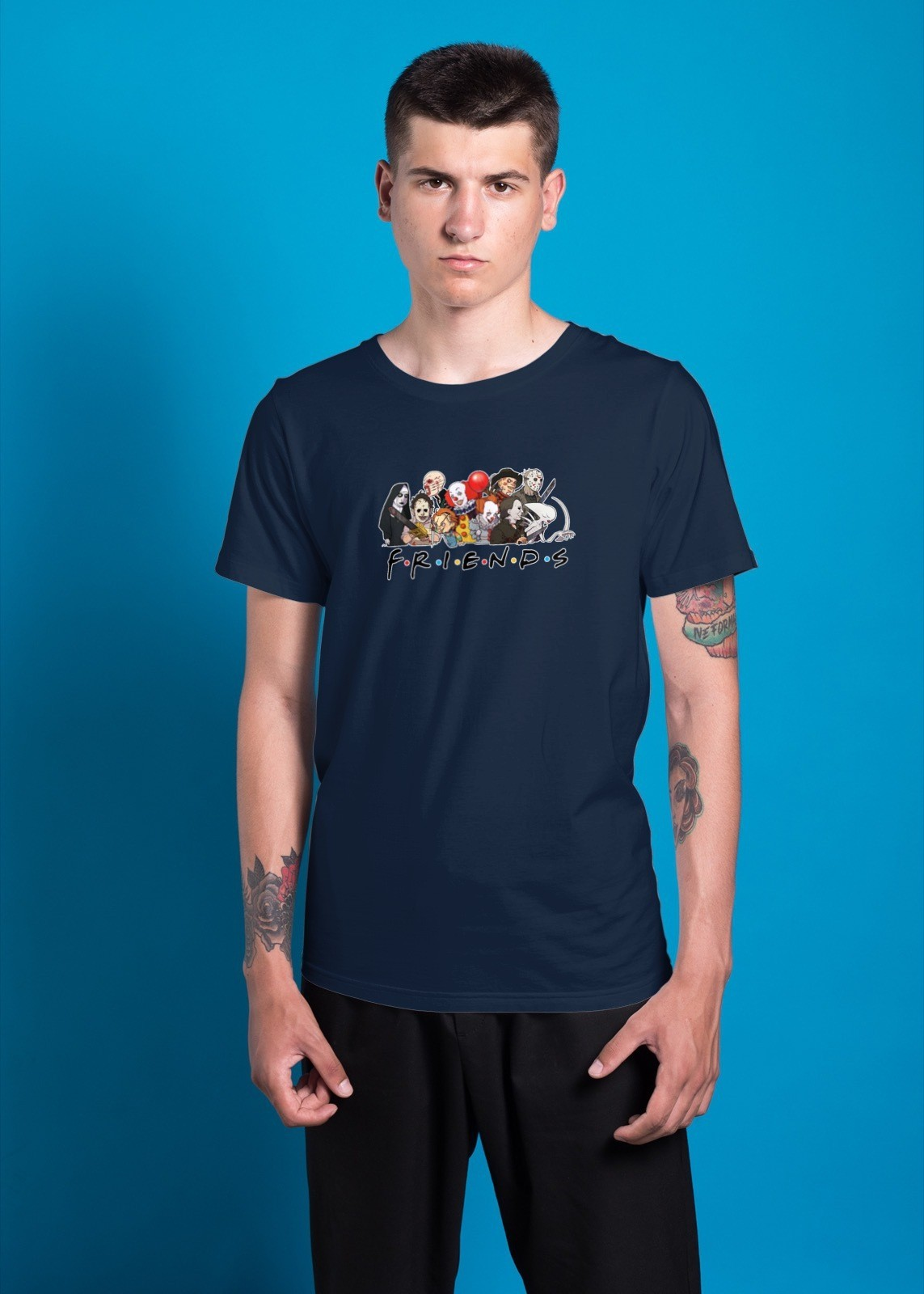 Horror Friends Legends Mens T Shirt Mens T Shirt Gildan