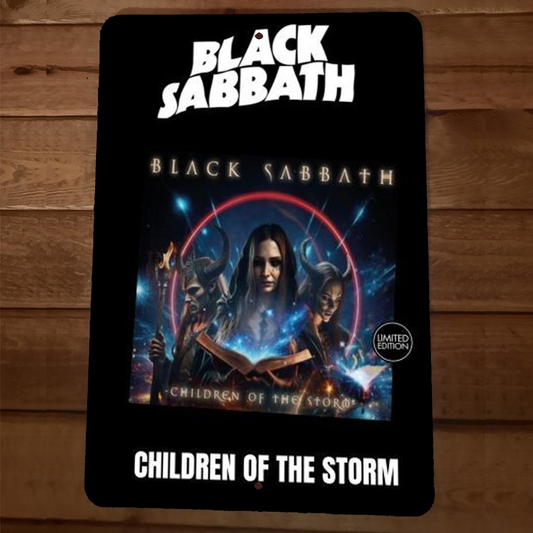 Children of the Storm Black Sabbath 8x12 Metal Wall Sign