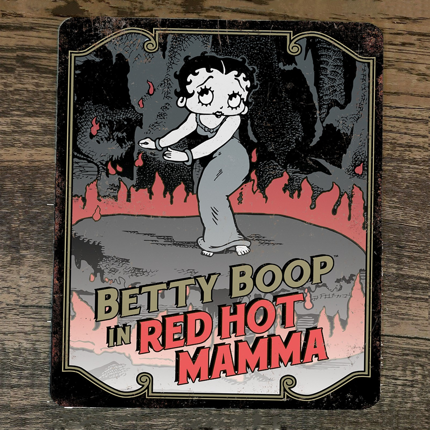 Mouse Pad Betty Boop Out Red Hot Momma