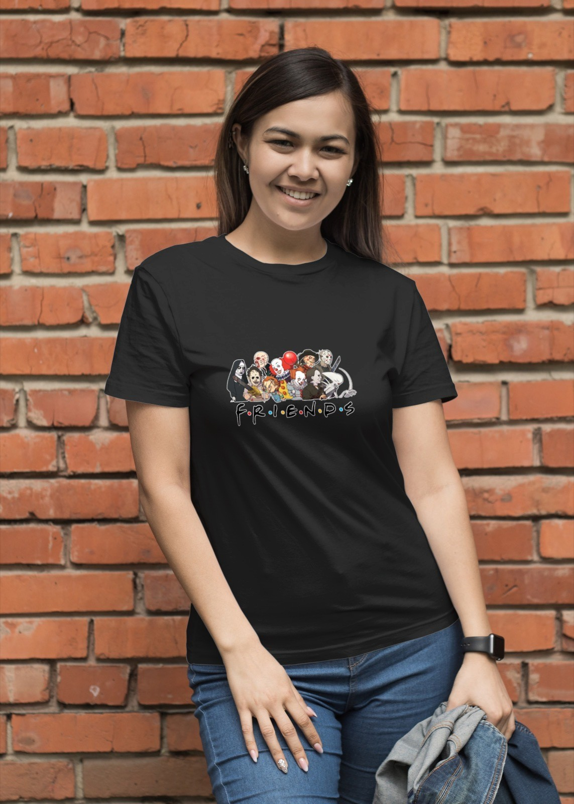 Horror Friends Legends Mens T Shirt Mens T Shirt Gildan