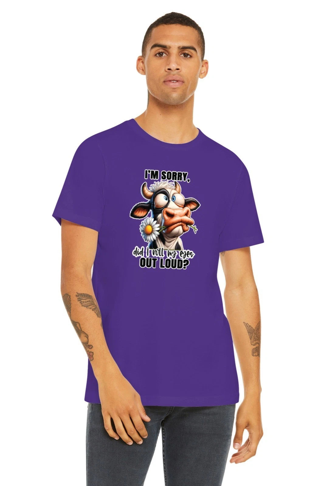 Theres a 99% Chance I Dont Care Cow Mens T Shirt