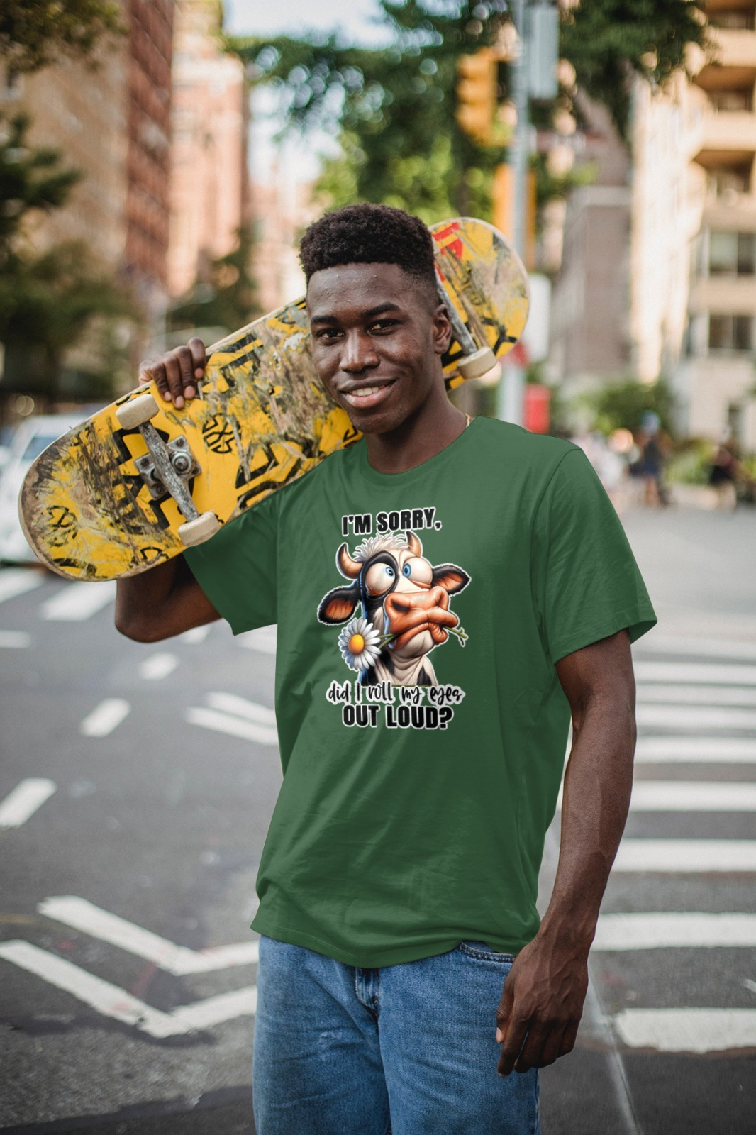 Theres a 99% Chance I Dont Care Cow Mens T Shirt