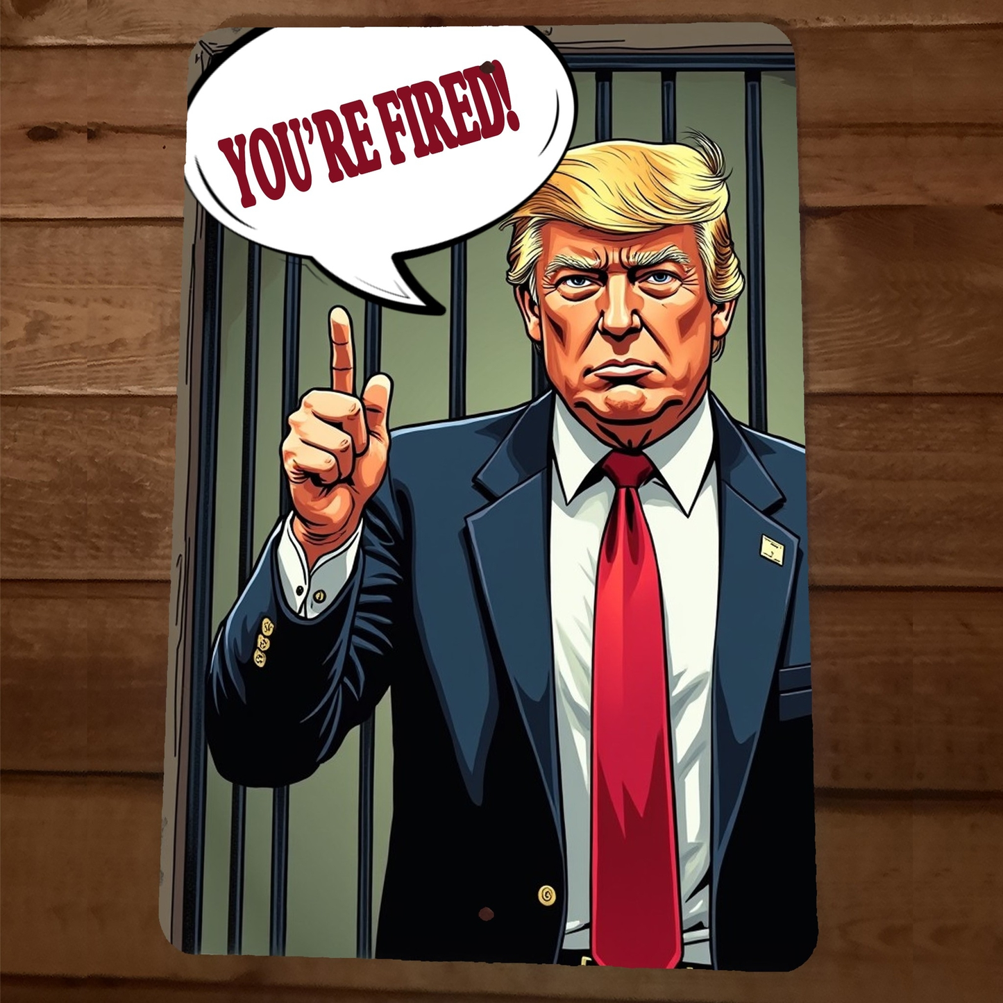 Trump Youre Fired 45 47 USA president Donald 8x12 Metal Wall Sign