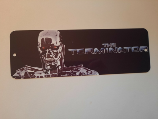The Terminator Movie Banner Marquee 3x12 Metal Wall Sign