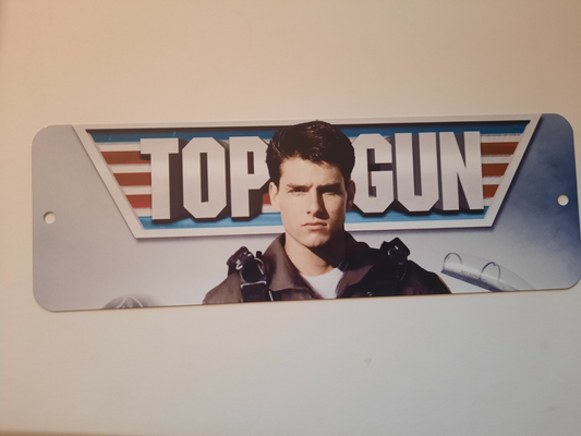 Top Gun Movie Banner Marquee 3x12 Metal Wall Sign