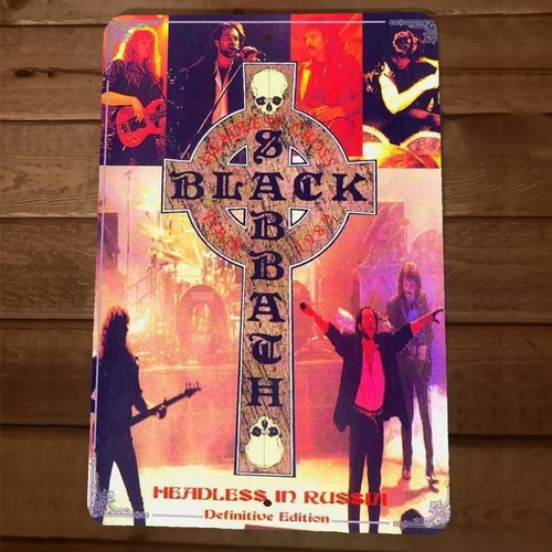Headless in Russia Black Sabbath 8x12 Metal Wall Sign