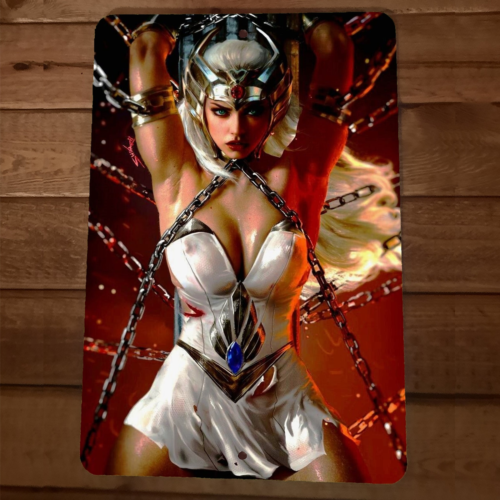 She Ra Chained MOTU 8x12 Metal Wall Sign Poster Shera