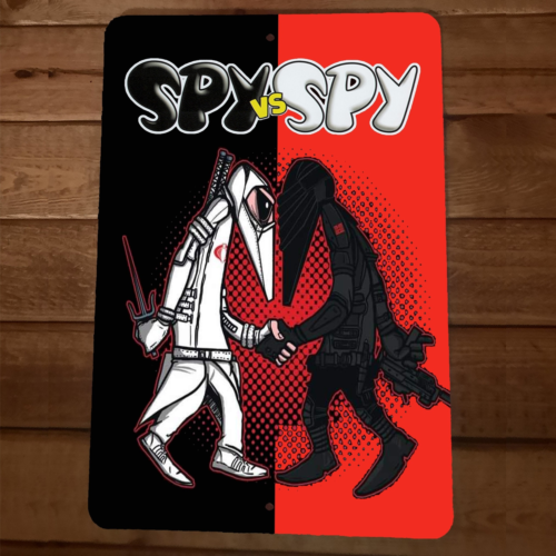 Spy VS Spy GI Joe Storm Shadow Snake Eyes 8x12 Metal Wall Sign