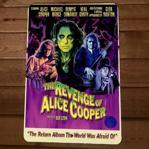 The Revenge of Alice Cooper 8x12 Metal Wall Sign
