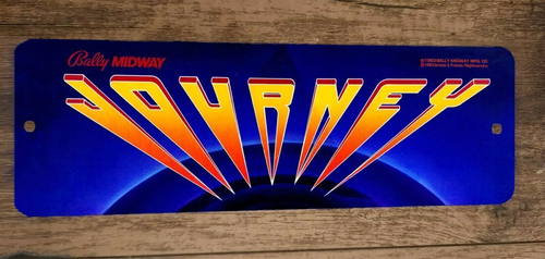 Jounrey Arcade Marquee 3x12 Metal Wall Sign Banner Poster