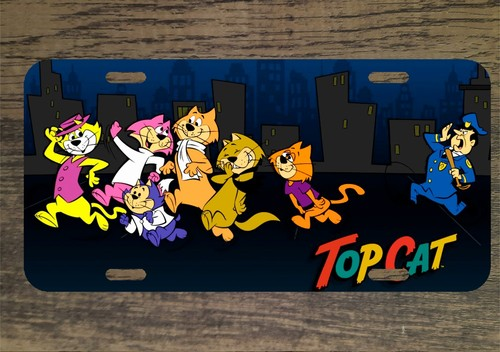 Top Cat Classic Cartoon 6x12 Custom Mountable Novelty License Plate