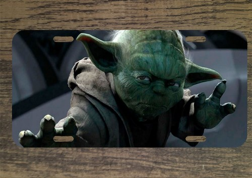 Star Wars Yoda 6x12 Custom Mountable Novelty License Plate