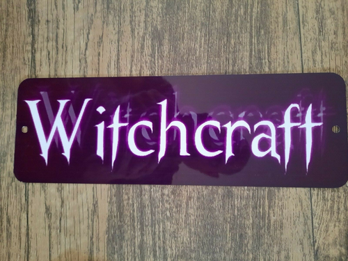 Witchcraft Marquee Banner 3x12 Metal Wall Sign