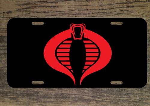 GI Joe Cobra Logo 6x12 Custom Mountable Novelty License Plate