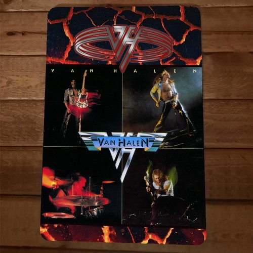 Van Halen Album Cover Artwork Mashup 8x12 Metal Wall Sign