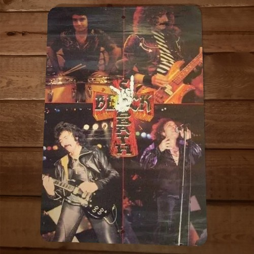 Poster reprint Black Sabbath 8x12 Metal Wall Sign