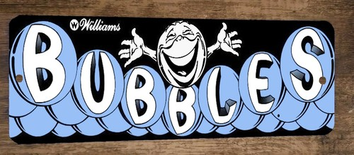 4x12 BUBBLES Classic Arcade Marquee Metal Wall Video Game Sign
