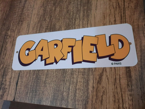 Garfield Banner Marquee 3x12 Metal Wall Sign