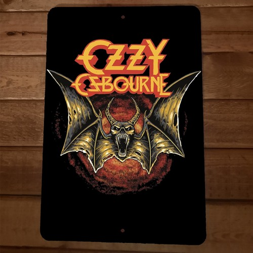 Ozzy Osbourne 8x12 Metal Wall Sign #5 Bat
