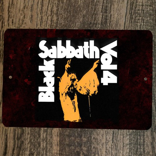 Black Sabbath Vol 4 cover art 8x12 Metal Wall Sign