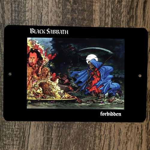 Black Sabbath Forbidden cover art 8x12 Metal Wall Sign