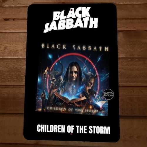 Children of the Storm Black Sabbath 8x12 Metal Wall Sign