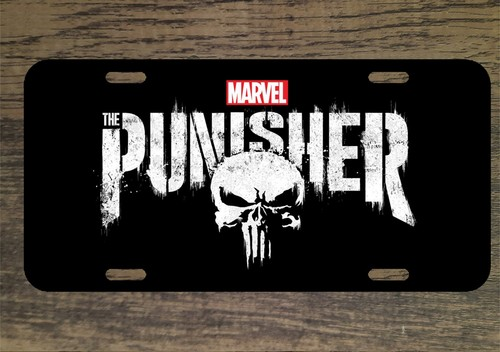 Punisher Skull Comics Marvel 6x12 Custom Mountable Novelty License Plate