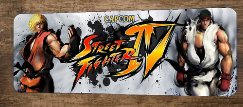 Street Fighter 4 Arcade 3x12  Metal Wall Video Game Marquee Banner Sign