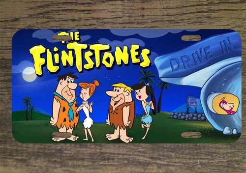 The Flintstones Classic Cartoon 6x12 Custom Mountable Novelty License Plate