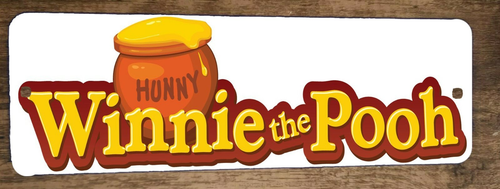 Winnie the Pooh Hunny 3x12 Metal Wall Sign