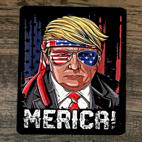 Mouse Pad Merica Donald #45 Trump 2024 USA