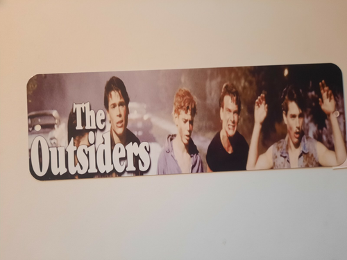 The Outsiders Movie Banner Marquee  3x12 Metal Wall Sign