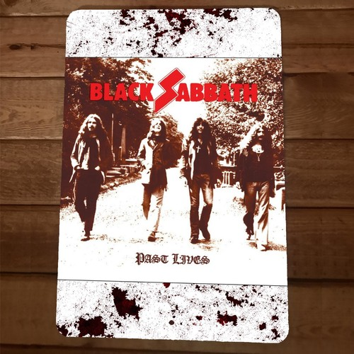 Black Sabbath Past Lives cover art 8x12 Metal Wall Sign