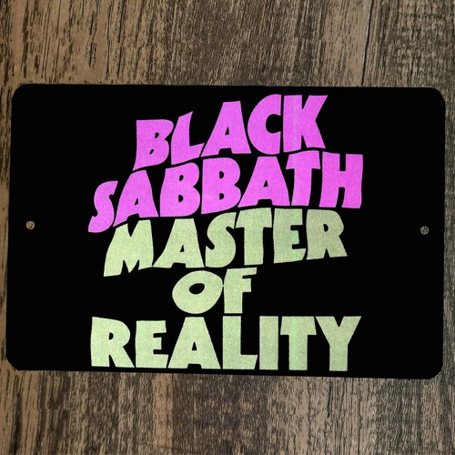 Black Sabbath Master of Reality cover art 8x12 Metal Wall Sign