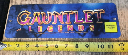Gauntlet Legends Classic Arcade Marquee Banner 3x12 Metal Wall Sign