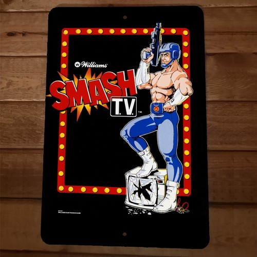 Smash TV Video Game Artwork 8x12 Wall Sign Arcade