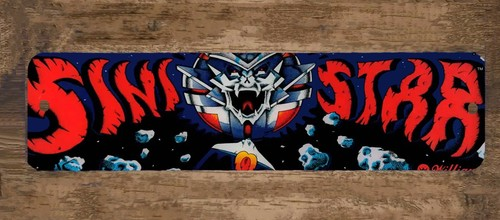 3x12 SINISTAR Classic Arcade Marquee Metal Wall Video Game Sign