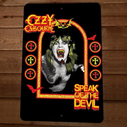 Ozzy Osbourne 8x12 Metal Wall Sign Speak of the Devil