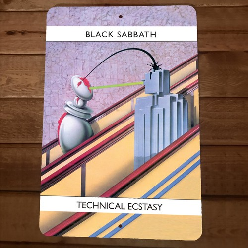 Black Sabbath Technical Ecstacy cover art 8x12 Metal Wall Sign