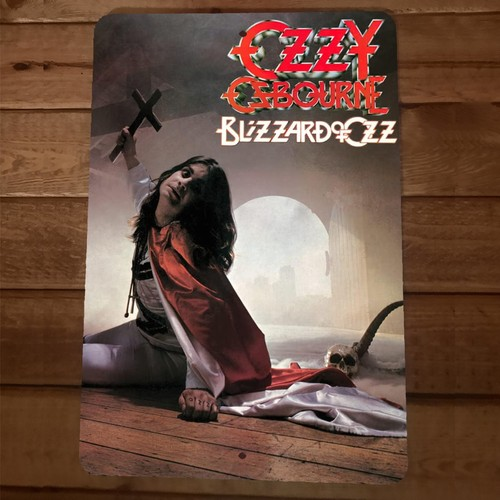 Blizzard of Ozz Ozzy Osbourne 8x12 Metal Wall Sign