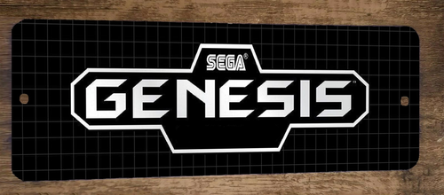 Sega Genesis 3 x 12 Inch Metal Wall Sign