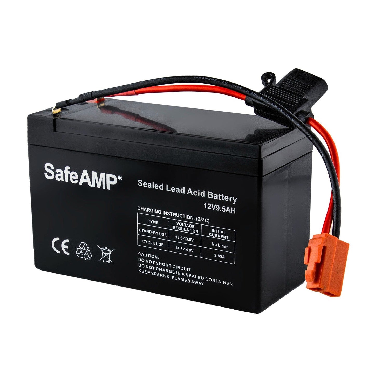 12-Volt Ride-On Vehicle Battery with Red 2-Pin Connector
