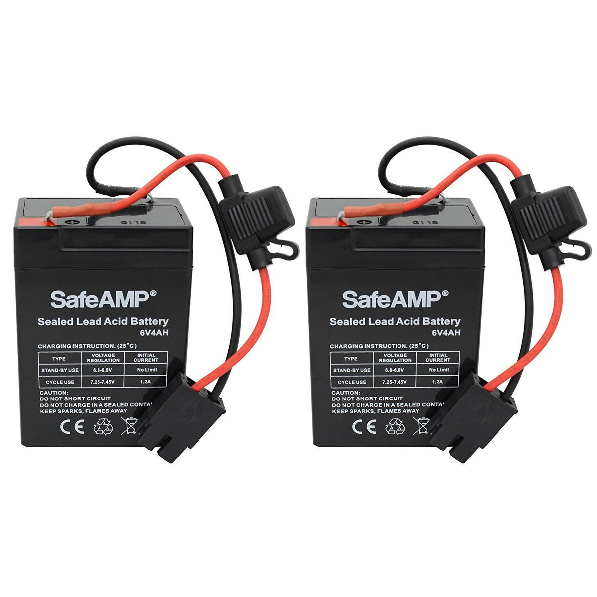 6-Volt Blue Toddler Battery Pack of 2 for Power Wheels Toys
