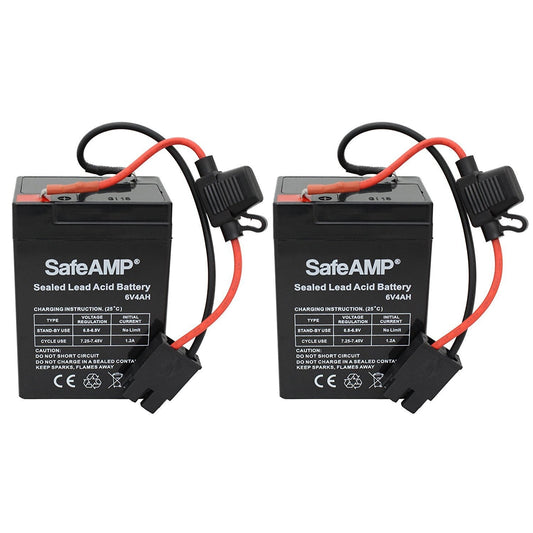 6-Volt Blue Toddler Battery Pack of 2 for Power Wheels Toys