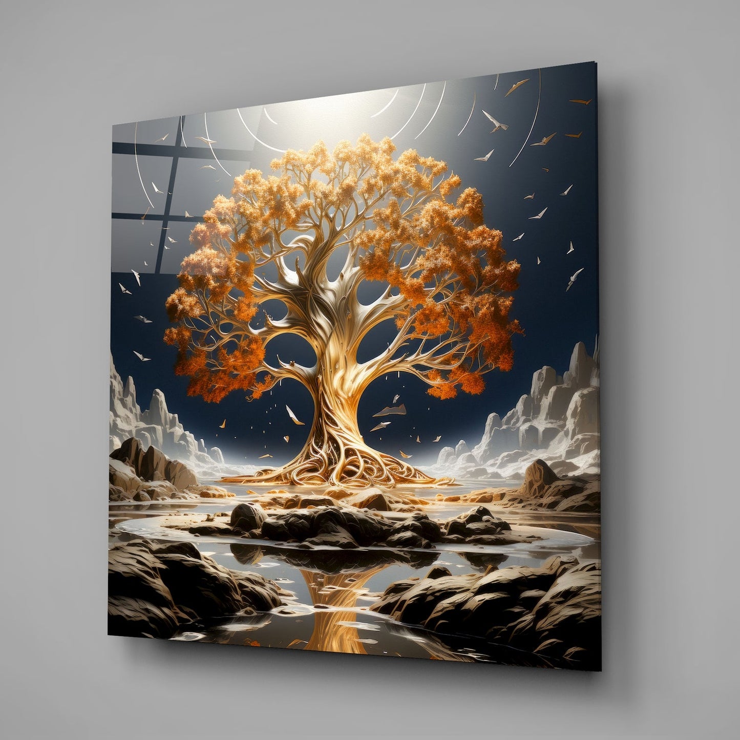 Tree of Life Glass Wall Art|| Designer's Collection