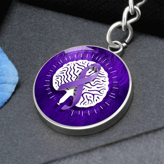 Neurostrong Epilepsy Awareness Keychain