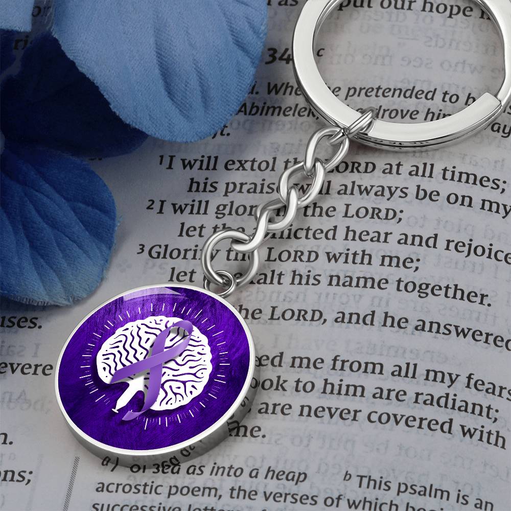 Neurostrong Epilepsy Awareness Keychain