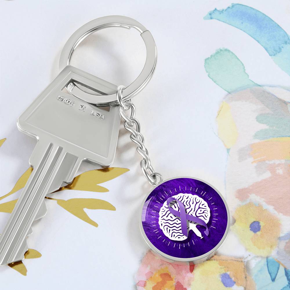 Neurostrong Epilepsy Awareness Keychain